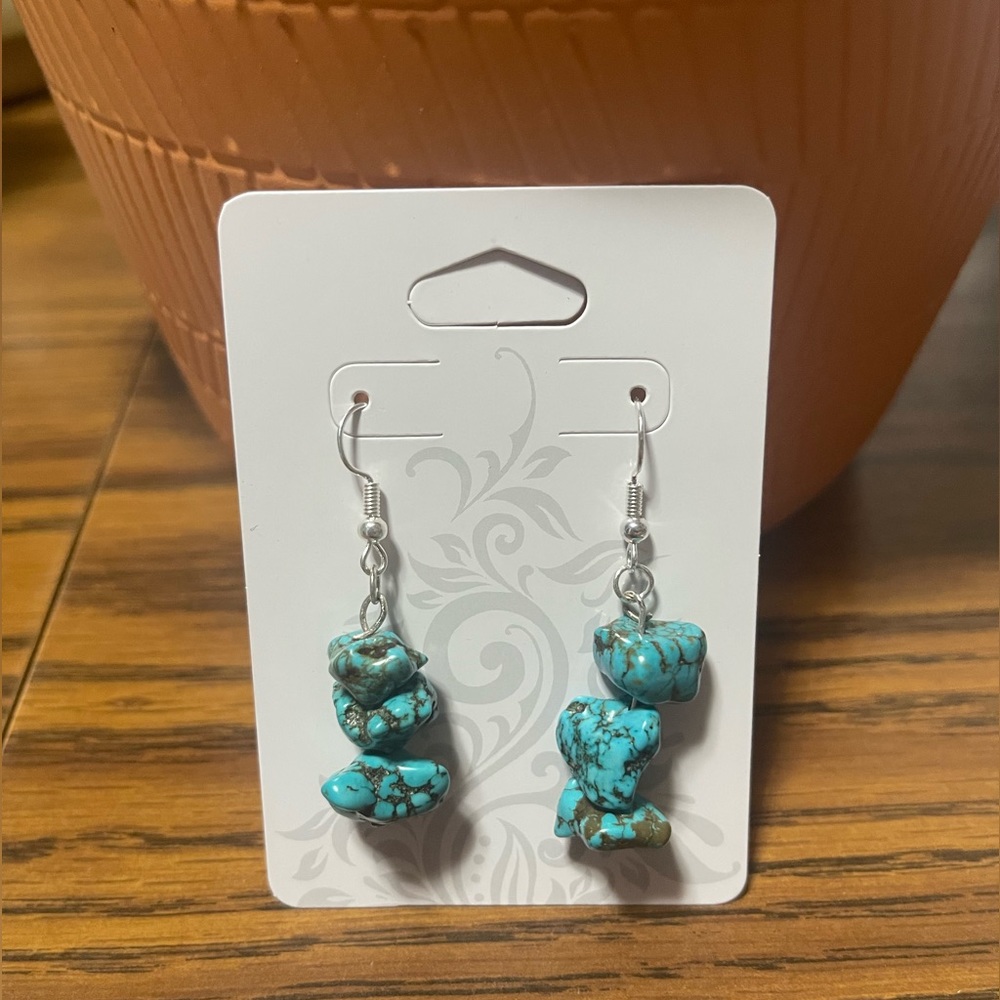 Turquoise Beaded Earrings